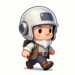 sketch of a cute chibi dnd gnome inventor tinkerer wearing a daft punk helmet, he is walking and holding a barn lantern, etching by louis le breton, 1 8 6 9, 1 2 0 0 dpi scan