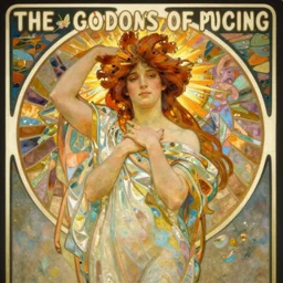 the Goddess of Spring poster by Alphonse Mucha