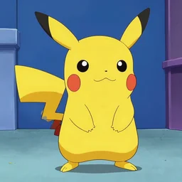 pikachu in bobs burgers art style
