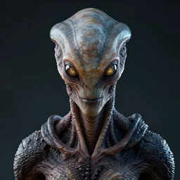 portrait of a space alien, sharp focus, octane render, scaly skin, glowing eyes, realistic render, ffxi, rpg, detailed, beautiful, game, unreal engine, symmetrical!!, maybelline, sephora, loreal, artstation, art by artgerm, rossdraws, art by karol bak, makeup, cinematic, concept art, filmic, vsco