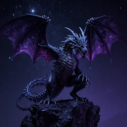 Dragon Creepy cosmic color scheme star gazing Unreal Engine Ultra Hd