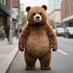 Freddy fazbear in a street
