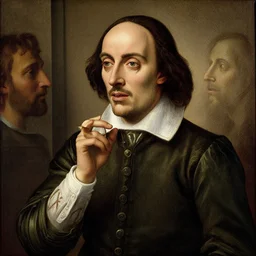 william shakespeare crying because he's not good enough, by sandro botticelli