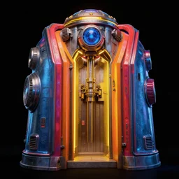 fallout vault 1 0 1 concept art, black background, vibrant colors, 8 k photorealistic, hd, high details, trending on artstation