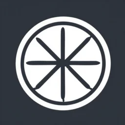 simple alchemical emblem. simple digital illustration.