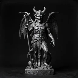 wet plate photography, dark background, demon statue by beksinski