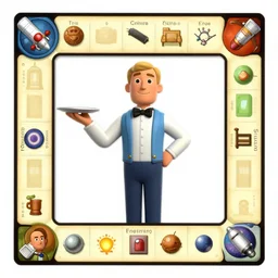waiter in space from clue the board game
