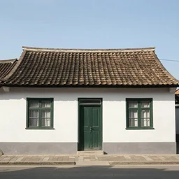 the front side of a commoners house, year 1 9 9 1