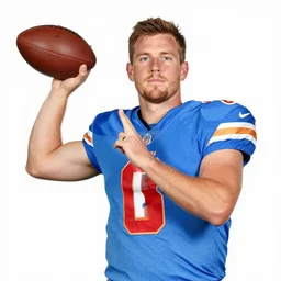 facial a man on a white backdrop, quarterback cole briarson, a stock photo by mac conner, reddit contest winner, superflat, associated press photo