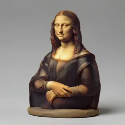 clay model of leonardo da vinci