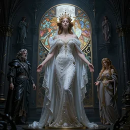 ethereal bride of the nameless night, intricate artwork by darius zawadzki, josan gonzalez, artgerm, edmund leighton, alphonse mucha, zdizslaw beksinski, majestic, cinematic, dramatic lighting, gothic moonlight realm, mysterious ceremonial figure, octane render, unreal engine, trending on artstation 8 k