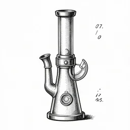Patent drawing of a canabis bong