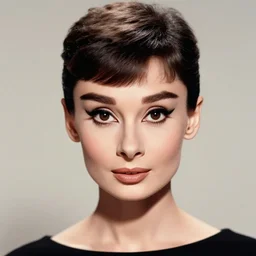 a portrait of audrey hepburn by rene magritte