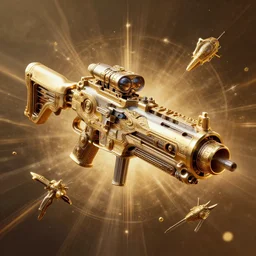 plasma rifle from the year 2 1 0 0 slick warm tones : by michal karcz, daniel merriam, victo ngai and guillermo del toro : ornate, dynamic, particulate, intricate, elegant, highly detailed, centered, artstation, smooth, sharp focus, octane render