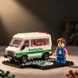 breaking bad van and Walter White and Jesse pinkman as a lego set