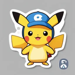 cute miss mascot flamajou flamajou pansear pokemon sticker art, cronobreaker, beeple game icon