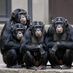 bonobo monkeys at new york stick exchange