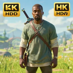 Kanye in Zelda Breath of the Wild, 4k HDR