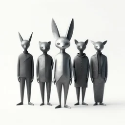 album cover of minimalist zootopia metal band by akihiko yoshida