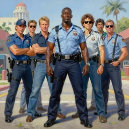 an oil painting of crockett and tubbs, miami vice, ultra realistic, highly detailed, by frank frazetta, greg rutkowski, beeple, yoko taro, christian macnevin, beeple, wlop, krenz cushart, epic fantasy character art, volumetric lighting, midday, cgsociety, cheerful colours, full length, exquisite detail, masterpiece, cinematic