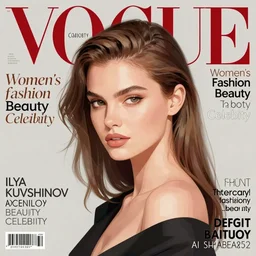 digital concept art illustration by ilya kuvshinov, vogue women's fashion beauty celebrity magazine, john singer sargent oil painting, trending on artstation, intricate