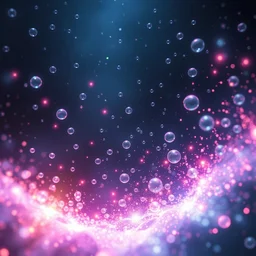 glowing particles vortex bubbles magic scene artstation trending