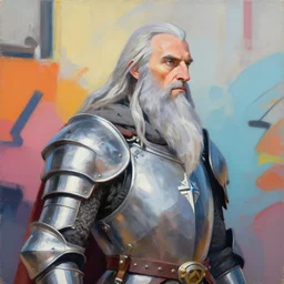 greg manchess portrait painting of partially armored gandalf as overwatch character, medium shot, asymmetrical, profile picture, organic painting, sunny day, matte painting, bold shapes, hard edges, street art, trending on artstation, by huang guangjian and gil elvgren and sachin teng
