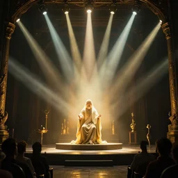 gods basement, divine, shinig rays of light, 8 k photography, cinematic light, award winning