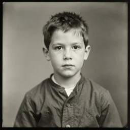 autochrome sample photo of a young boy
