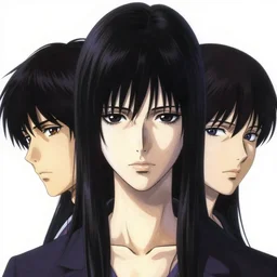 a full body portrait of elizabeth webber from ordem paranormal, japanese black hair, finely detailed features, closeup at the faces, perfect art, studio light, gapmoe yandere grimdark, trending on pixiv fanbox, painted by ilya kushinov makoto shinkai takashi takeuchi studio ghibli, akihiko yoshida,