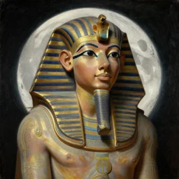 moon scribe of ptah, coherent, detailed, intricate, neoclassic oil painting, 8 k resolution,