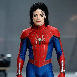 Micheal Jackson in a spider man outfit 4k