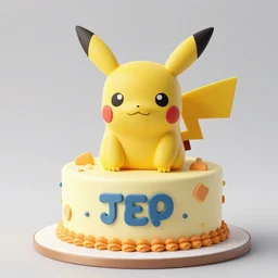 pokemon happy birthday cake, realistic, highly detailed 8 k, 4 k, trending artstation