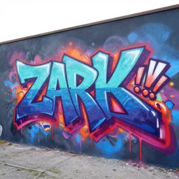 ' zark '!!!!!!! 3 d graffiti, arrows, paint drips, extreme wide angle, gradients, full mural, octane render 3 d, 4 k, highly detailed, flourishes, curves, by peeta and daim and wlop and artgerm