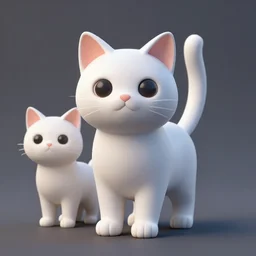 3 d model of a cat