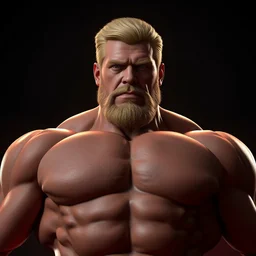 gigachad muscular united states president gerald ford, flexing, volumetric lighting, shadows, chiseled, unreal engine, octane render, digital art, trending on artstation