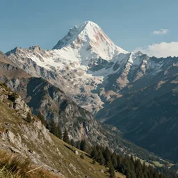 alps fantasy mountains matte painting detailed cinematic frame at noon