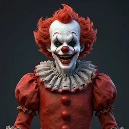 scary clown by greg rutkowski and thomas kinkade, trending on artstation, 3 d render octane