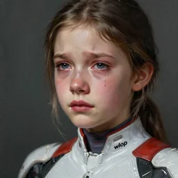 painting, young girl, beautiful face, gorgeous, face visible, crying, cinematic lighting, eva suit, sad, wallpaper, extremely detailed, sharp focus, by greg rutkowski and [ [ [ wlop ] ] ], intricate, beautiful, award winning, trending on artstation, pixiv