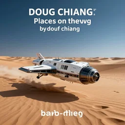 spaceship on the desert by doug chiang