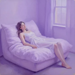 chill purple aesthetic, oil painting, pale colors, high detail, 8 k, wide angle, trending on artstation,