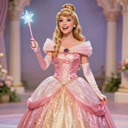 drake dressed as a pretty princess with a magic wand