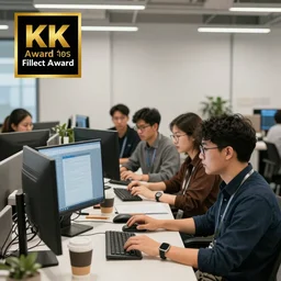 an IT team working on their office with tons of coffe, realistic photo, highly detailed, 8k, award winner.