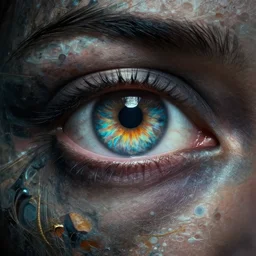 portrait of a mystical giant eye, intricate, abstract, cinematic, octane render, wlop, greg rutkowski, dan mumford, artgerm