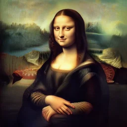( ( ( ( ( monalisa ) ) ) ) ) in the style of h. r. giger!!!!!