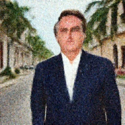 Jair Bolsonaro Vacation in Cuba, portrait photo made by Slim Aarons, award winning