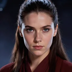 face of jaina solo, jedi from star wars legends books, science fiction star wars space opera, insanely realistic and highly detailed portrait by tsuyoshi nagano, trending on artstation, great lighting