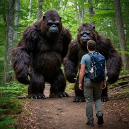 A hiker encounters a Scary Sasquatch while hiking at Salt Fort State Park Ohio