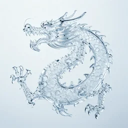 clear water shaped like a dragon