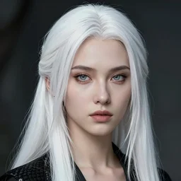 character concept art of a gorgeous white haired girl in the movie matrix | | distinct - fine, key visual, realistic shaded perfect face, fine details by stanley artgerm lau, wlop, rossdraws, james jean, andrei riabovitchev, marc simonetti, sakimichan, and jakub rebelka, trending on artstation